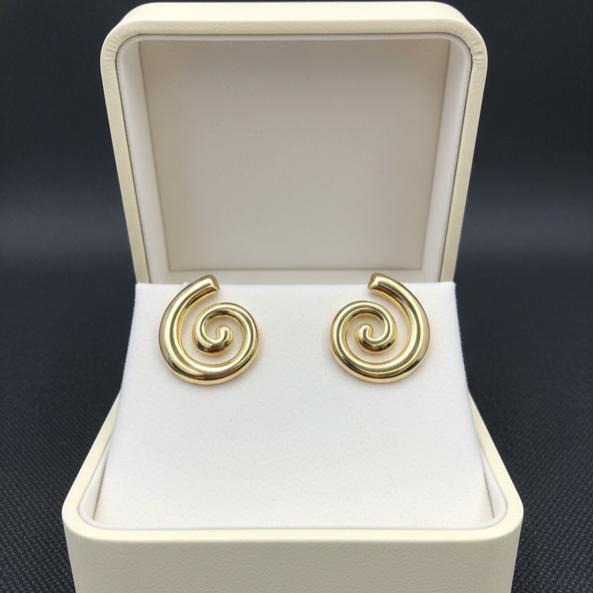 Golden Spiral Studs